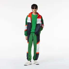 Mixed Material Colourblock Sportsuit Jacket