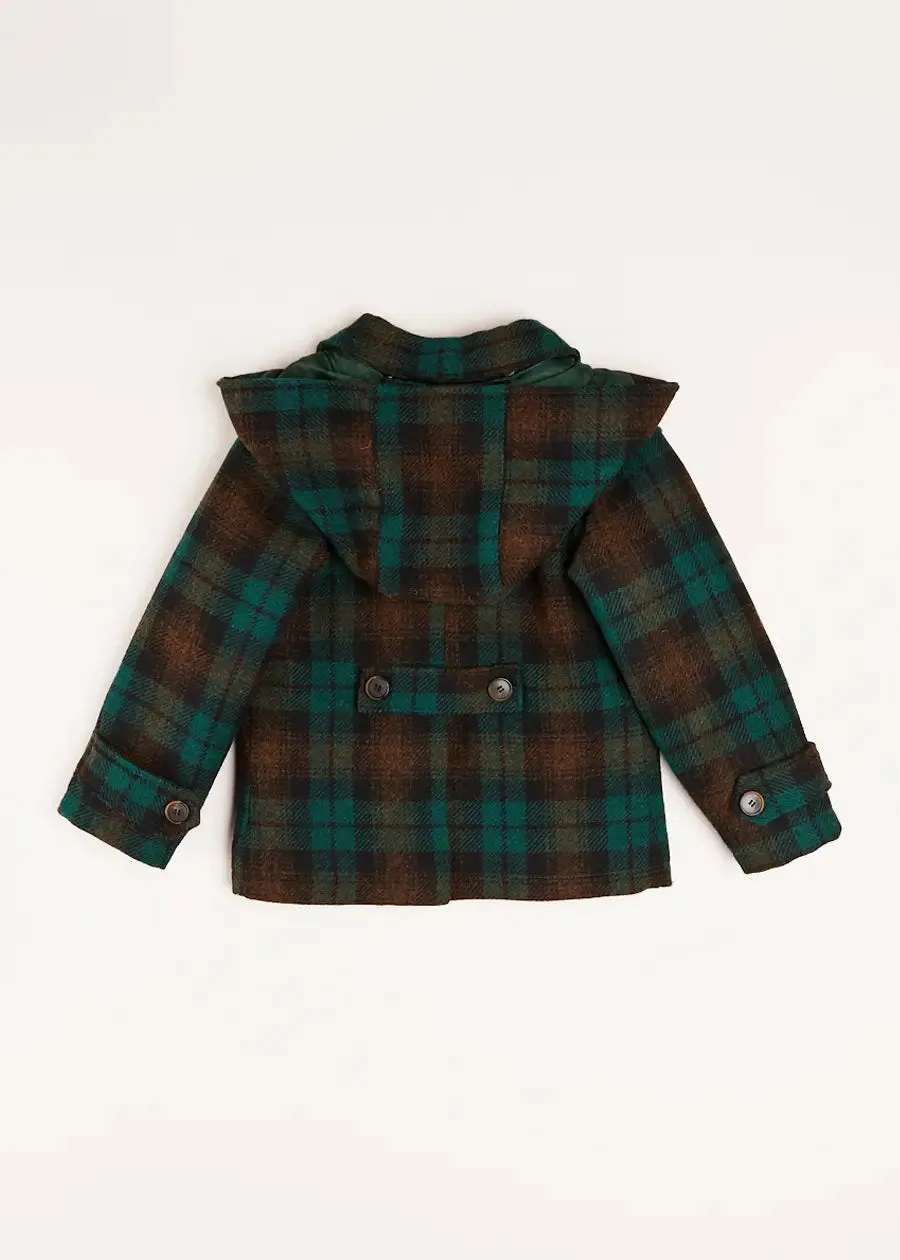 Montrose Check Coat in Green (2-10yrs)