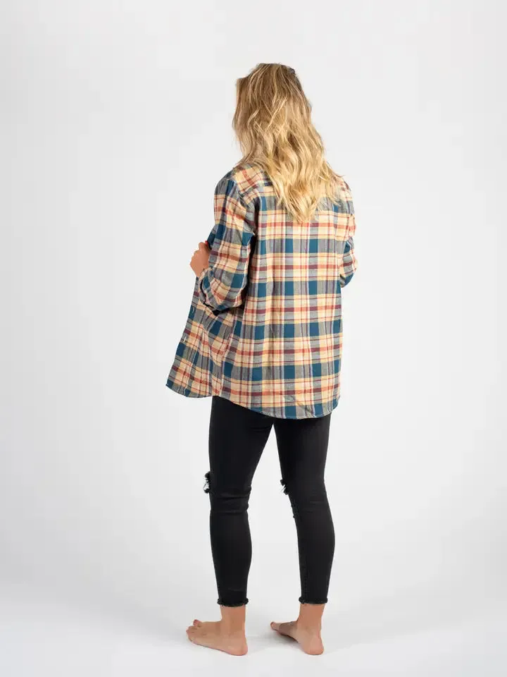 Mustard Plaid Flannel Shacket