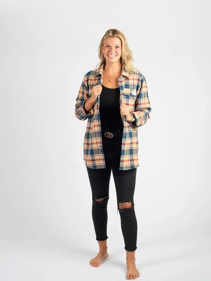 Mustard Plaid Flannel Shacket