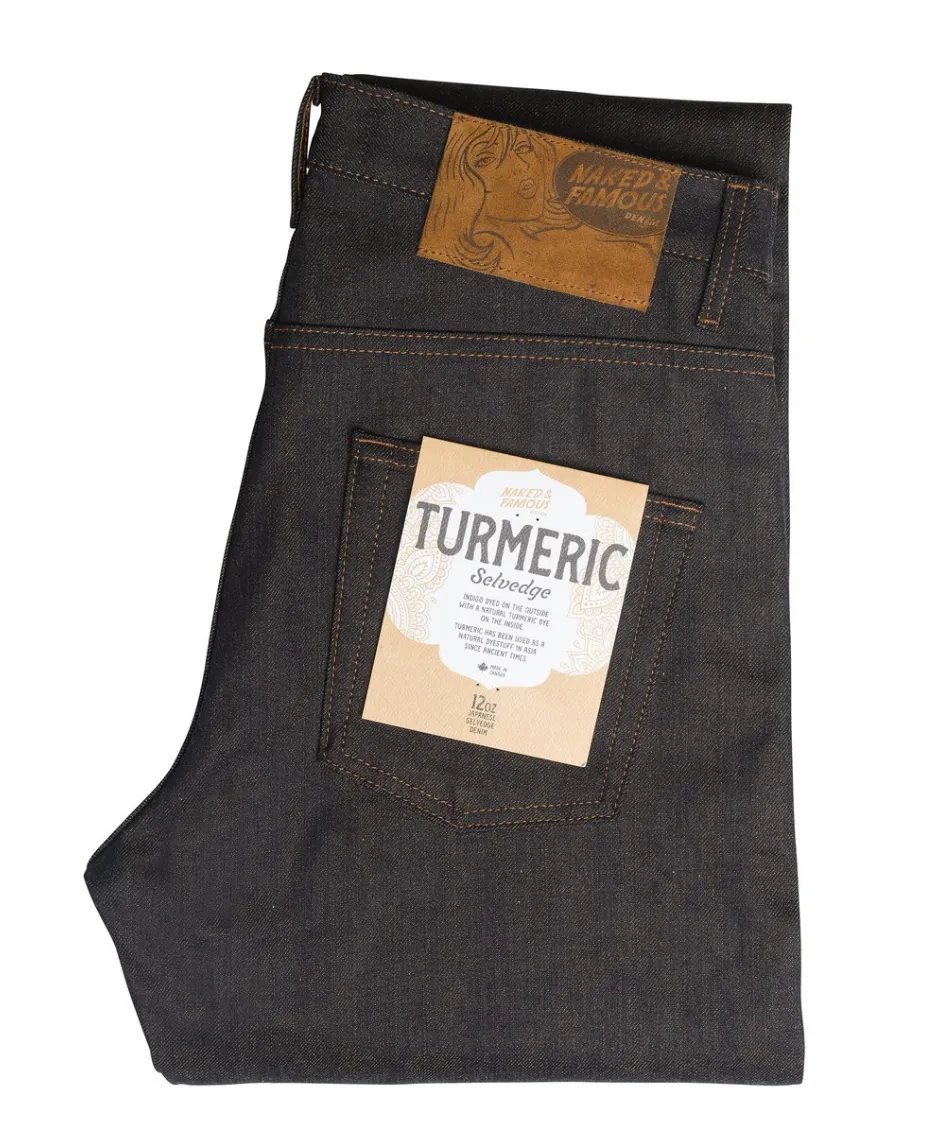 Naked & Famous Easy Guy Turmeric Selvedge