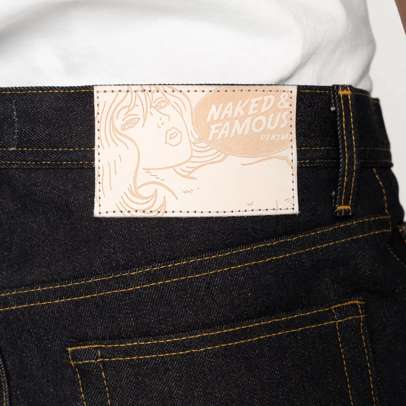 Naked & Famous - Weird Guy - All Natural Foxfibre® Selvedge in Indigo