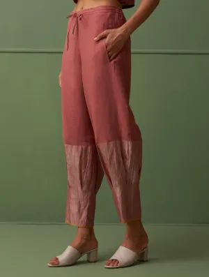 Nama Border Linen Pants - Terra