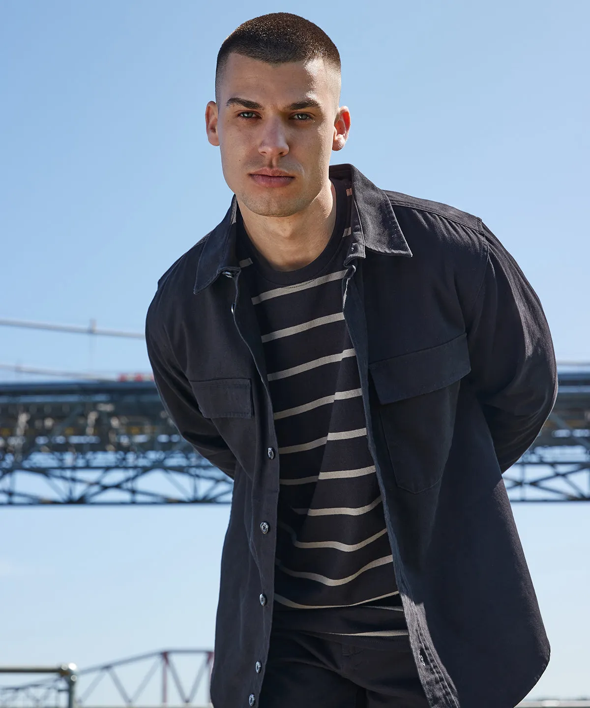 Navy - Drill overshirt