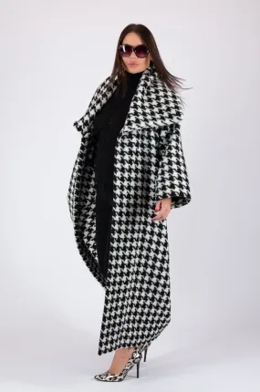 OFELIA Winter Houndstooth Coat