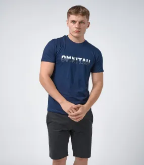 Omnitau Men's Drive Organic Cotton Balance Crew Neck T-Shirt - French Navy