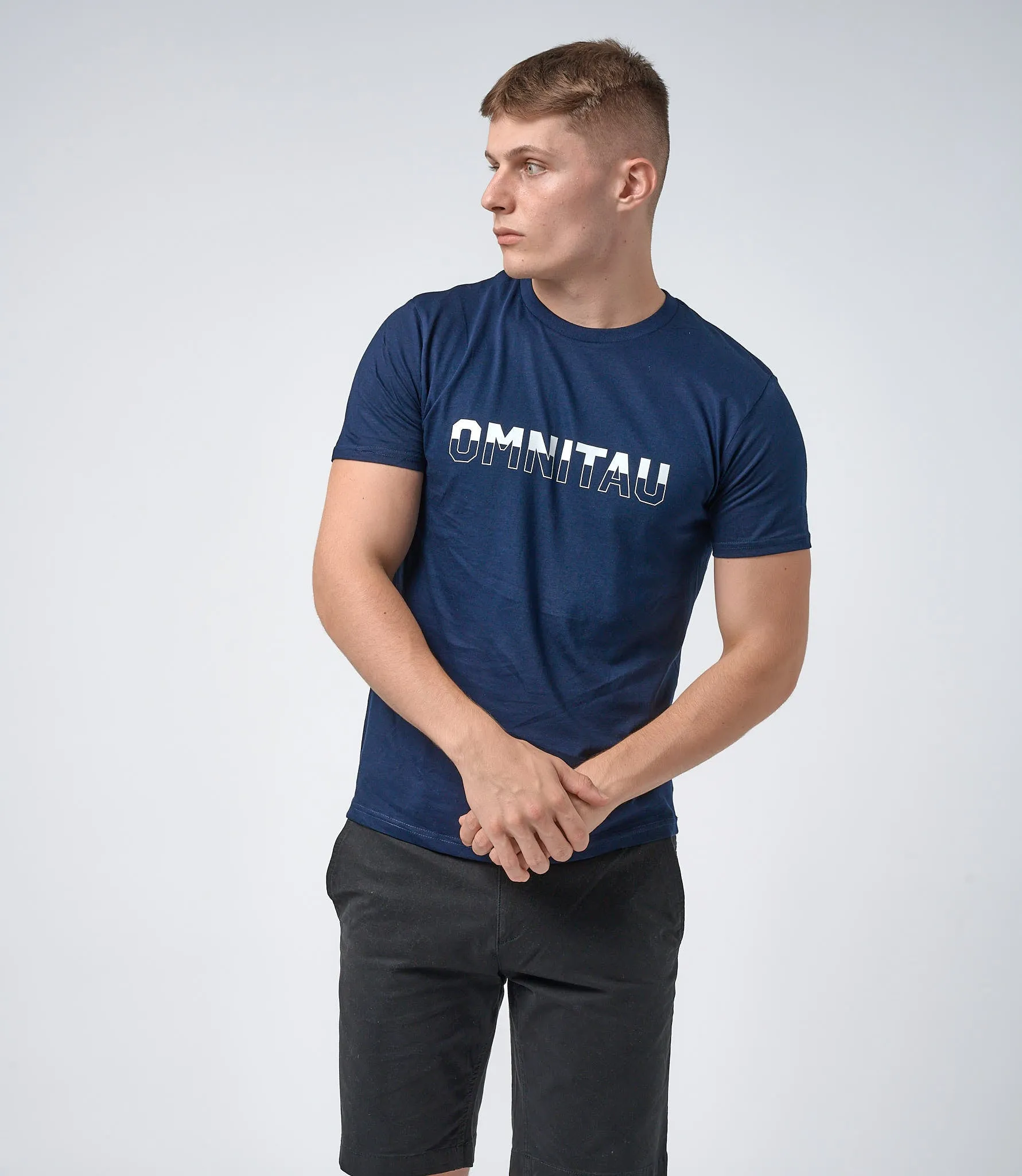 Omnitau Men's Drive Organic Cotton Balance Crew Neck T-Shirt - French Navy