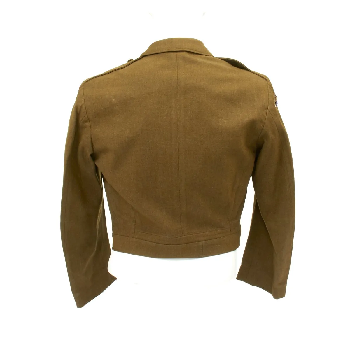 Original U.S. WWII 750th Railway Operating Battalion Ike Jacket with Distinctive Unit Insignia