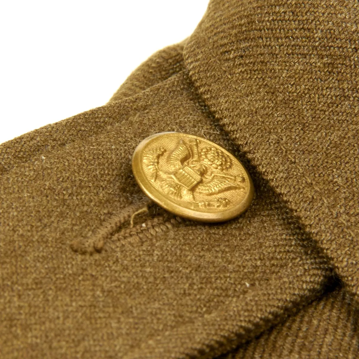 Original U.S. WWII 750th Railway Operating Battalion Ike Jacket with Distinctive Unit Insignia