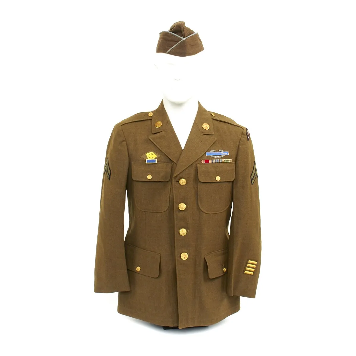 Original U.S. WWII D-Day Pointe Du Hoc 2nd Ranger Battalion Named Uniform Grouping