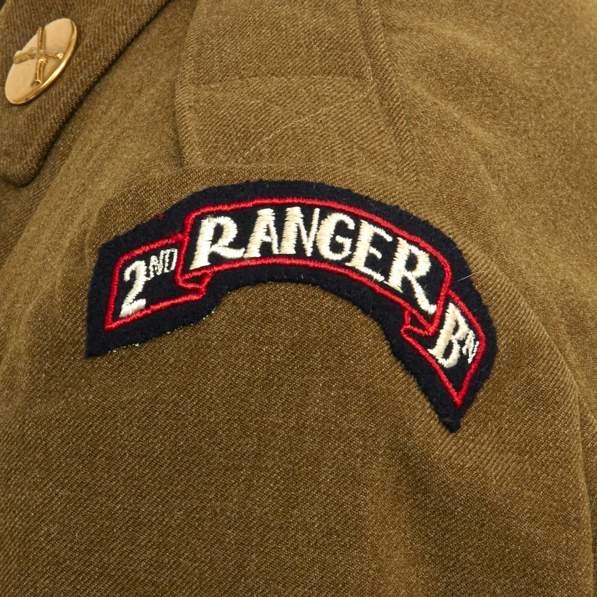 Original U.S. WWII D-Day Pointe Du Hoc 2nd Ranger Battalion Named Uniform Grouping