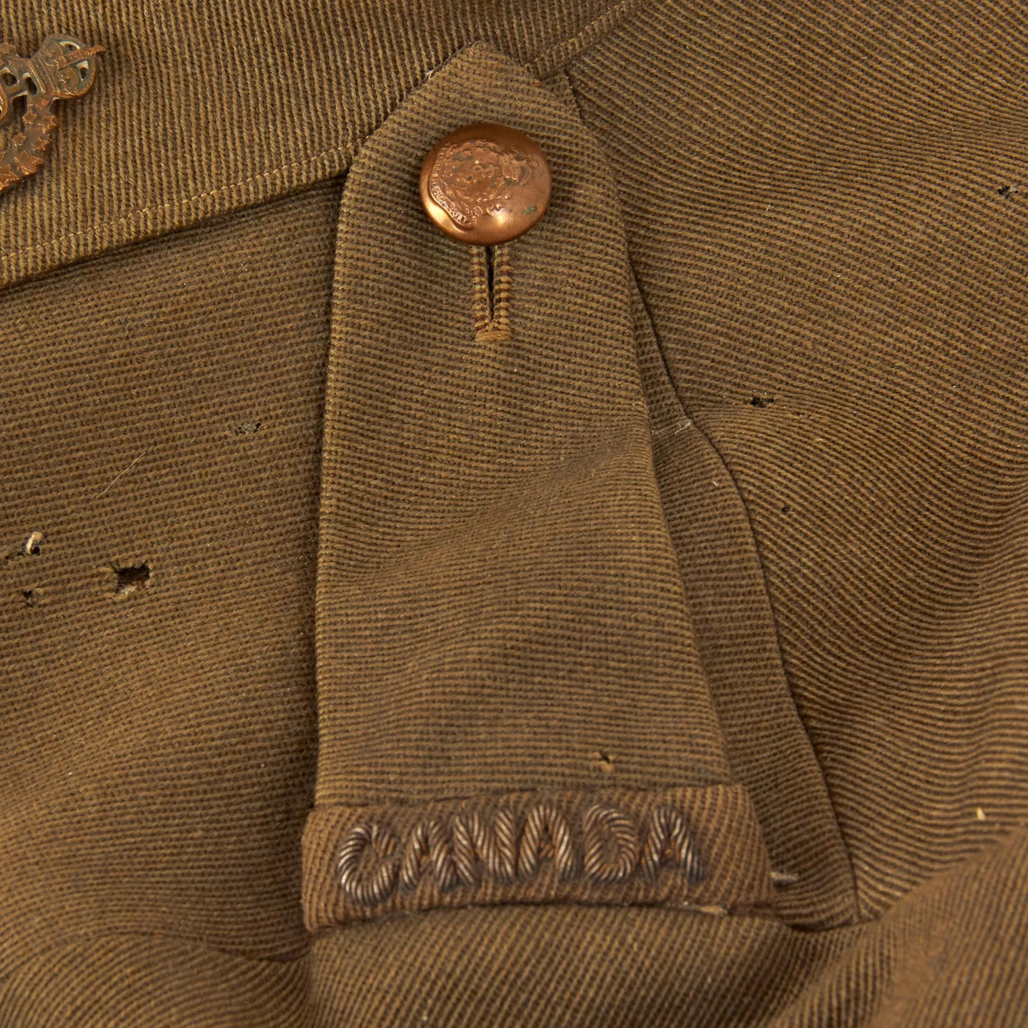 Original WWI Canadian Army Medical Corps Captain’s Cuff Rank Uniform Grouping - Attributed to Captain Dr. Benjamin MacNaughton