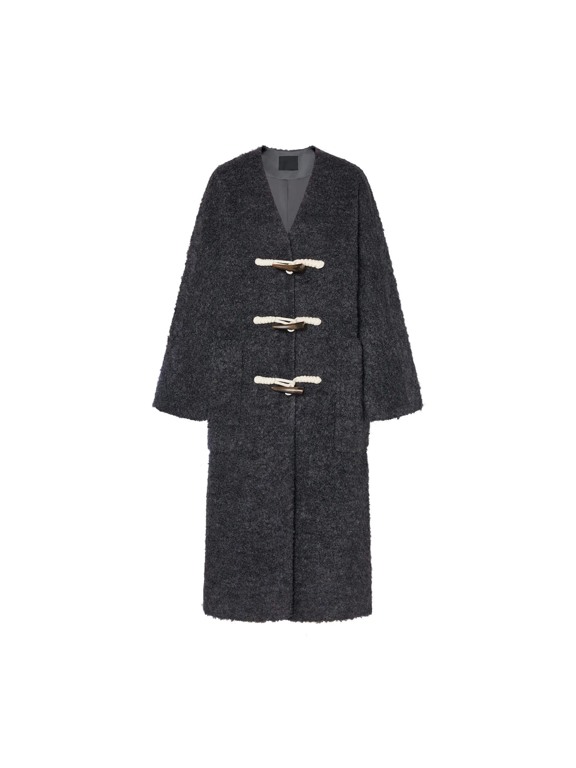 Oversize Boucle Knit Coat