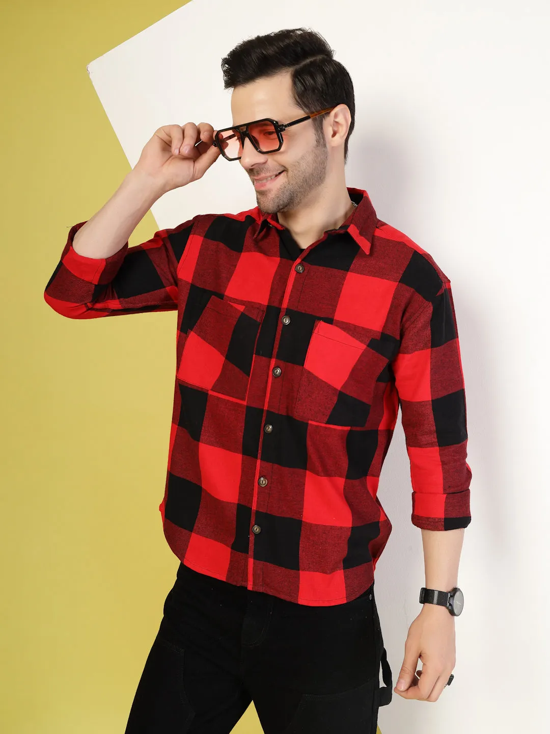 Oversized Checked Flannel Shacket