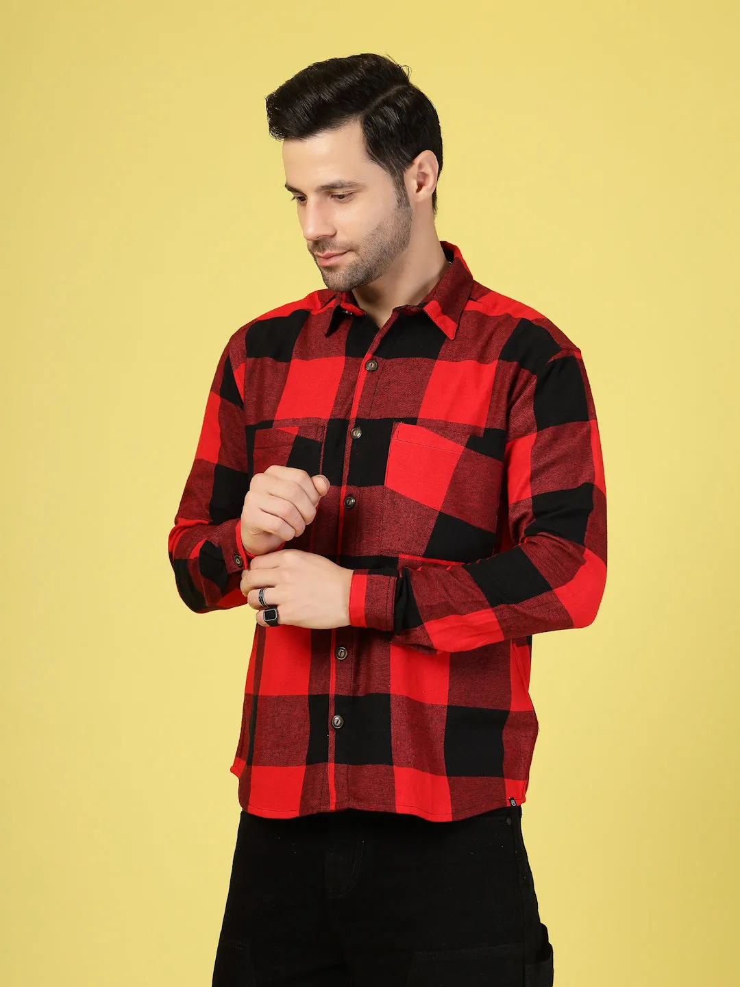 Oversized Checked Flannel Shacket