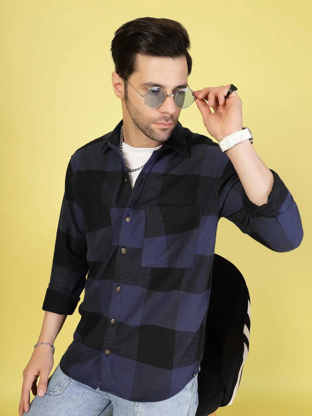 Oversized Checked Flannel Shacket