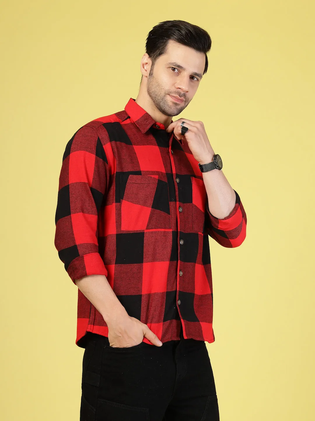 Oversized Checked Flannel Shacket