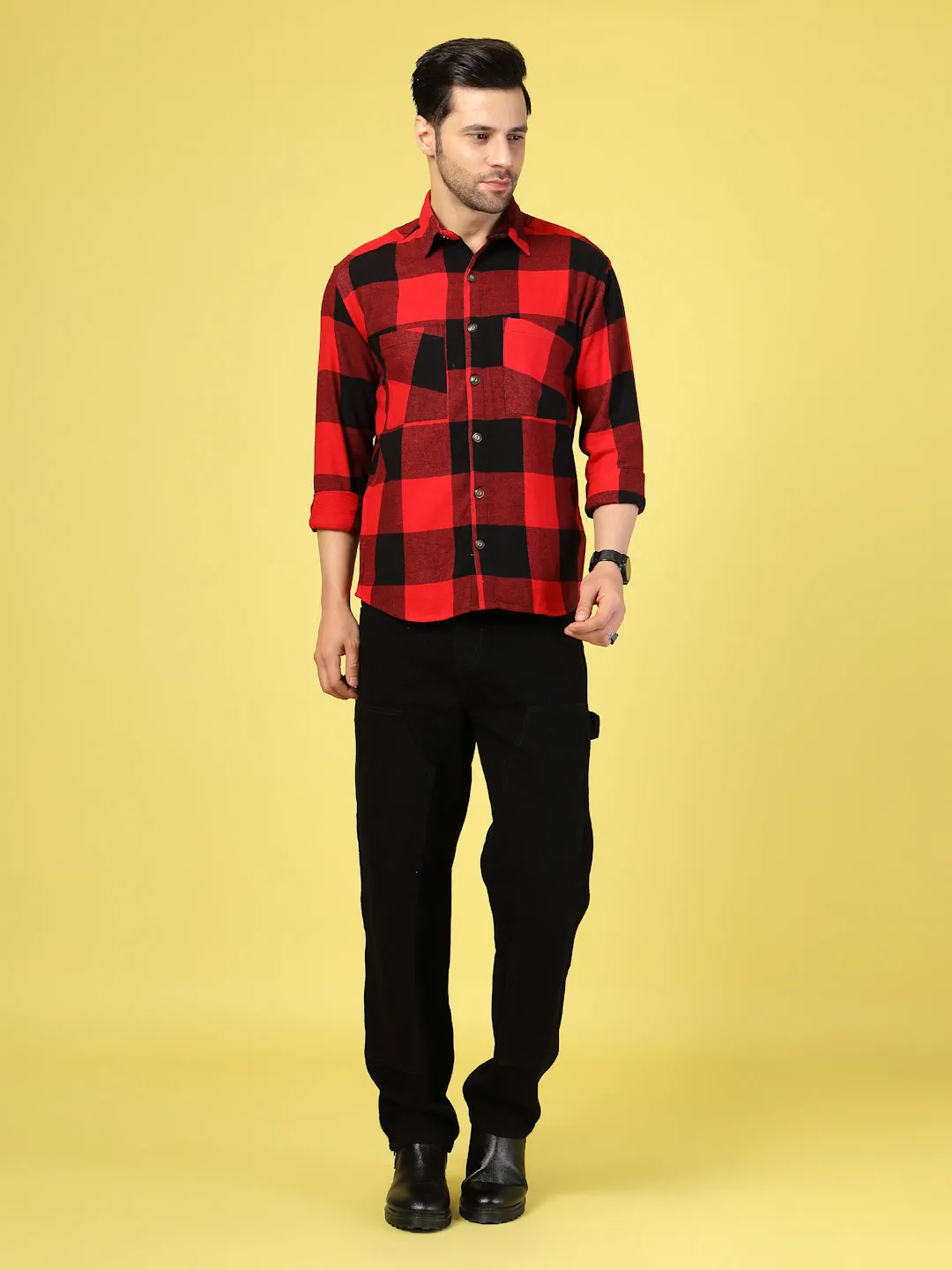 Oversized Checked Flannel Shacket