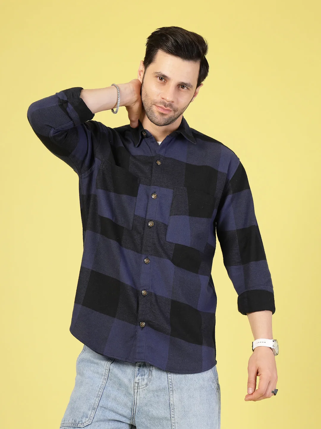 Oversized Checked Flannel Shacket