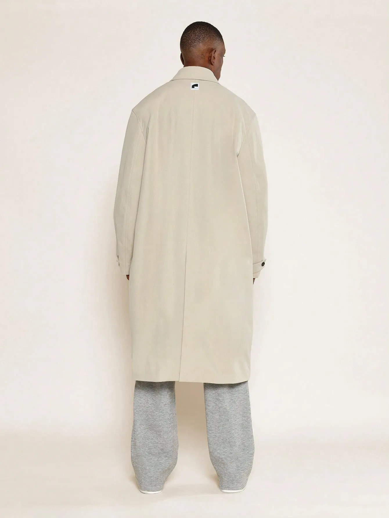 Oversized Fit Trench Coat With Side Entry Pocket