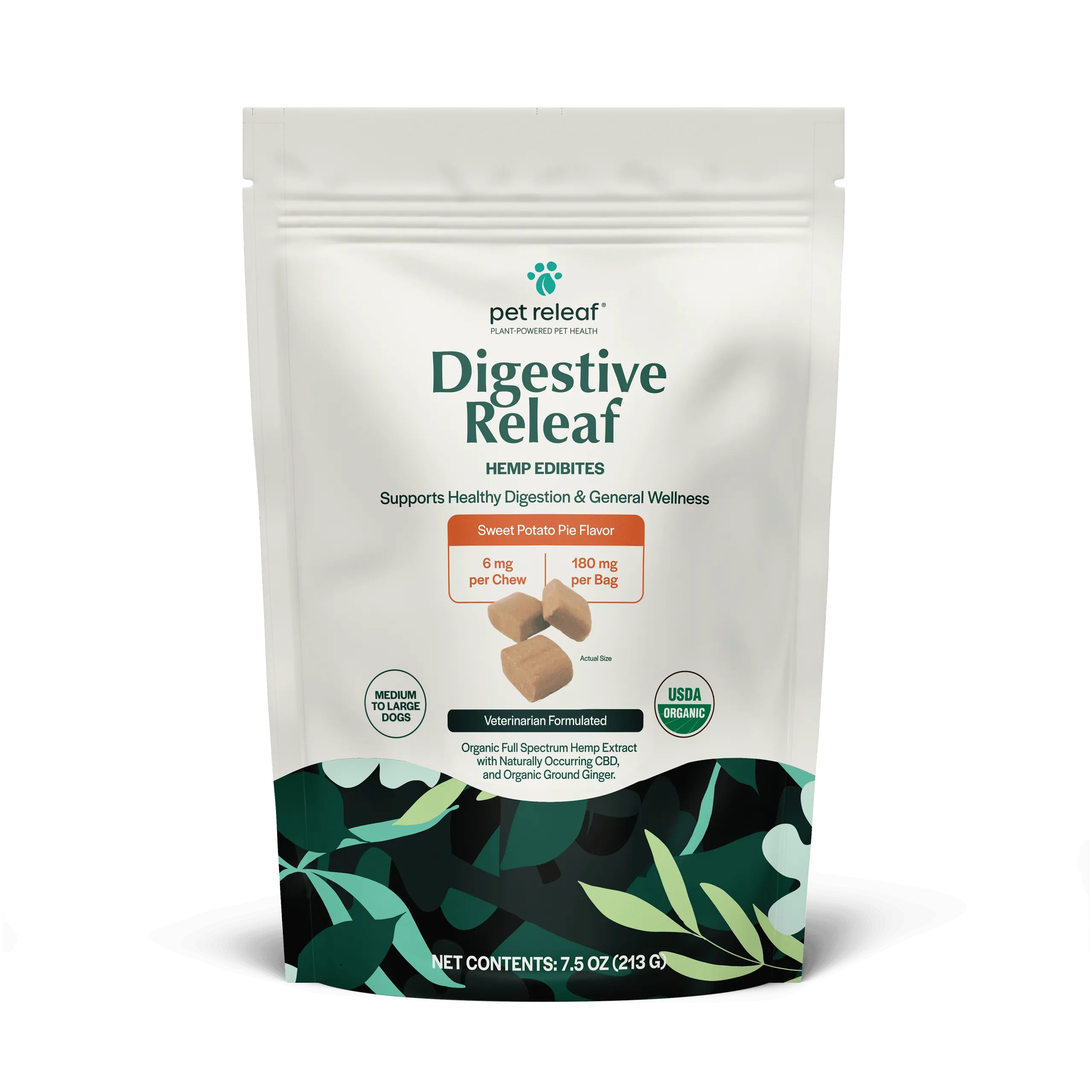 Pet Releaf Digestive Releaf Edibites Sweet Potato Pie Flavor