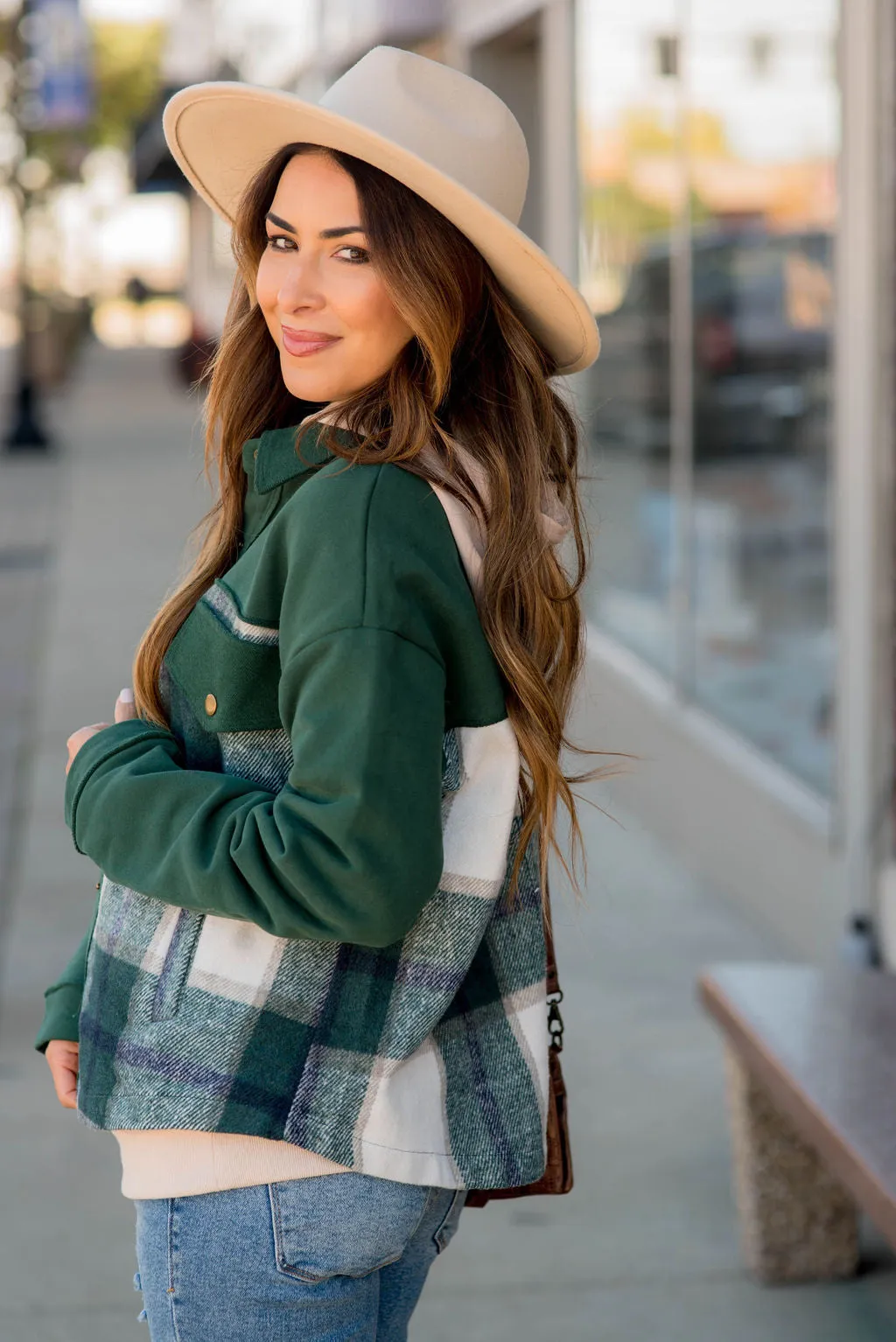 Plaid Bottom Shacket