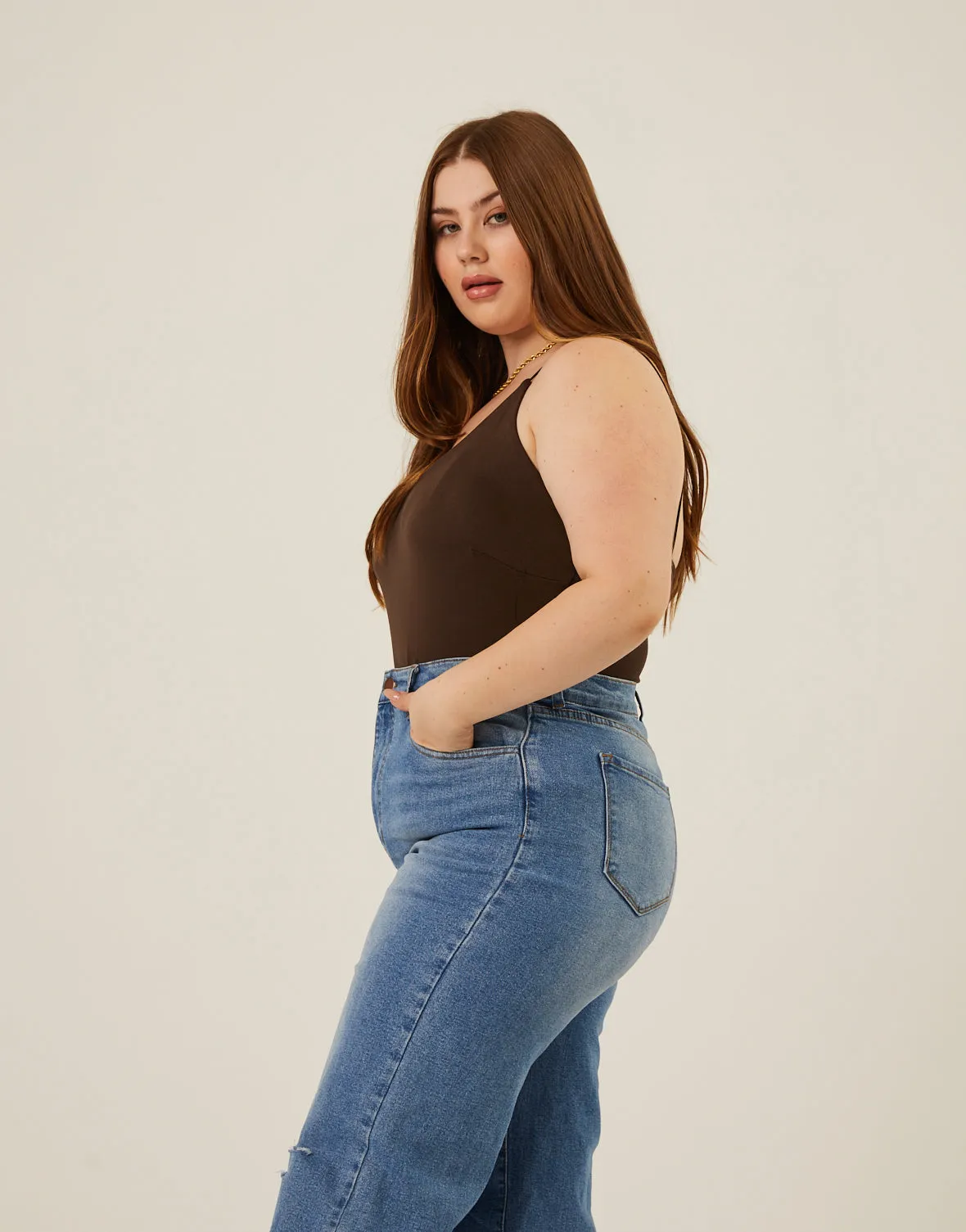 Plus Size All You Need Spaghetti Strap Tank