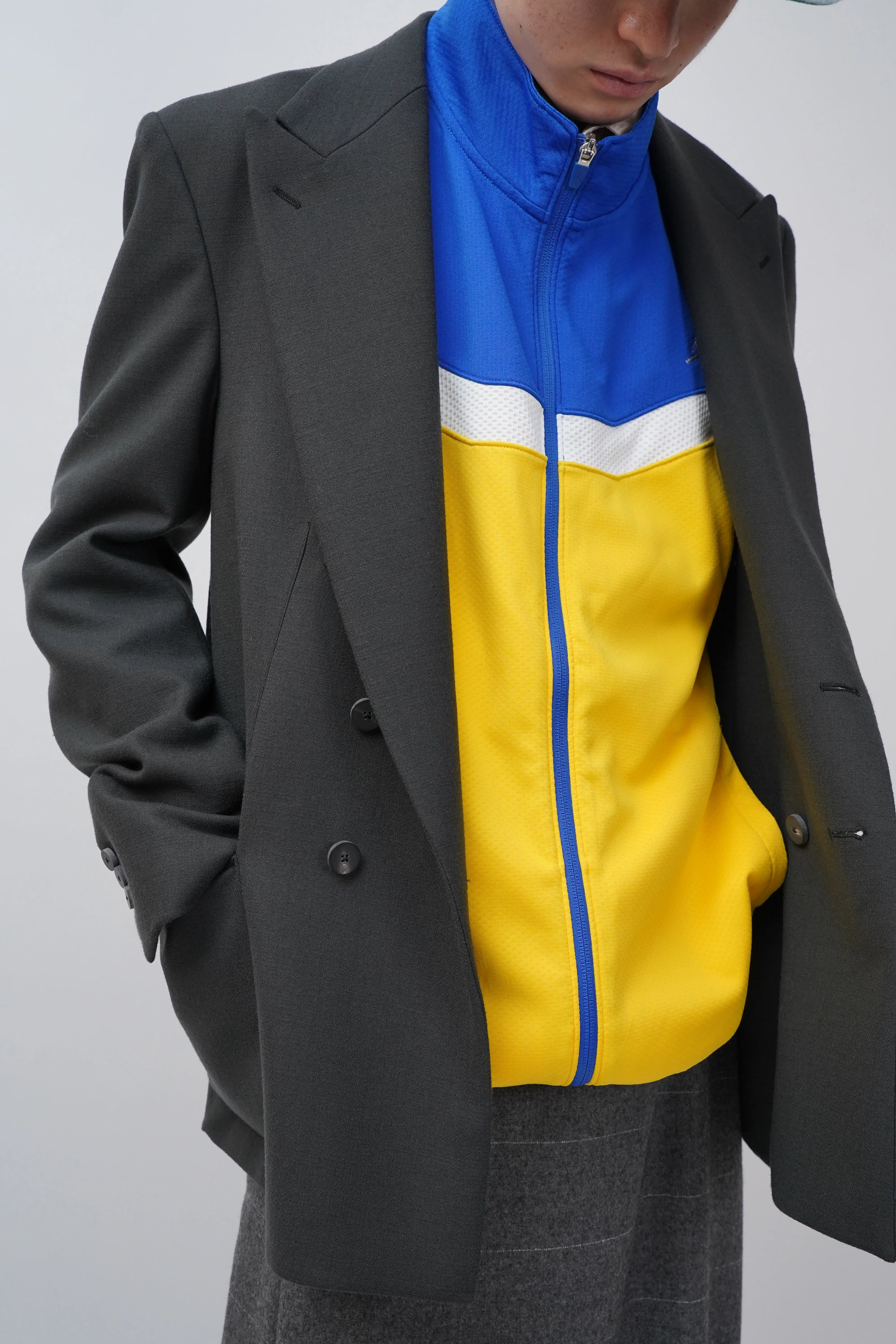 "Jordan" -Polyester Mesh Jersey Track Jacket-