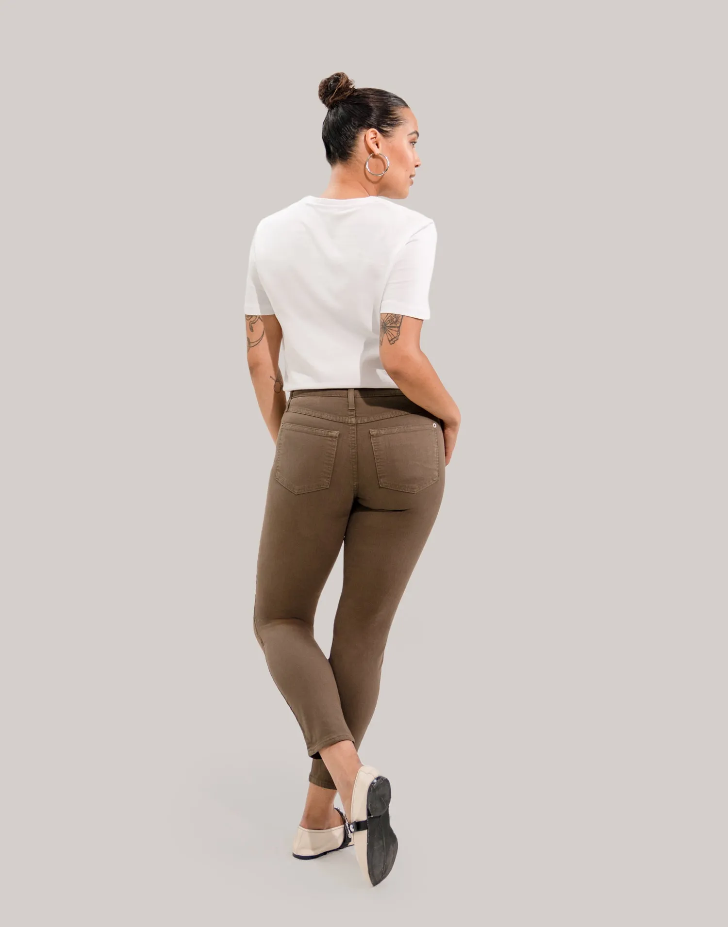 RACHEL SKINNY JEANS / SAFARI