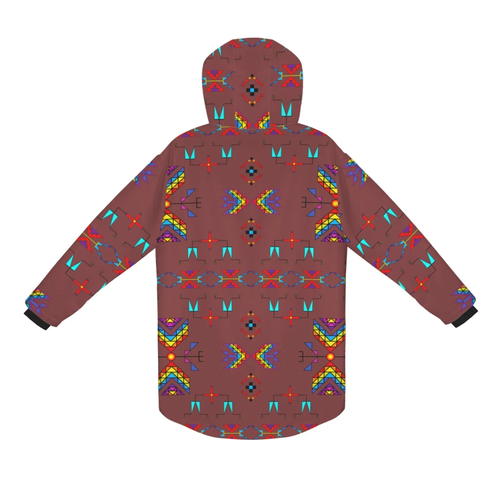 Rainy Chief Rainbow Earth Clay Unisex Sherpa Lined Hooded Coat