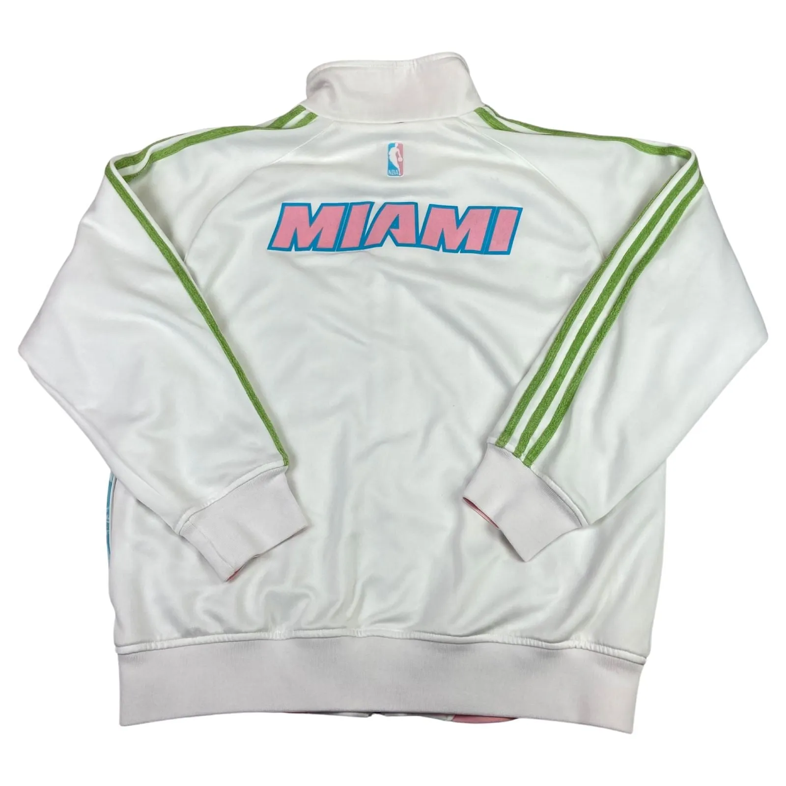 Rare 00s Adidas Miami Heat Home Cooked 'The Great American Riviera' Track Jacket