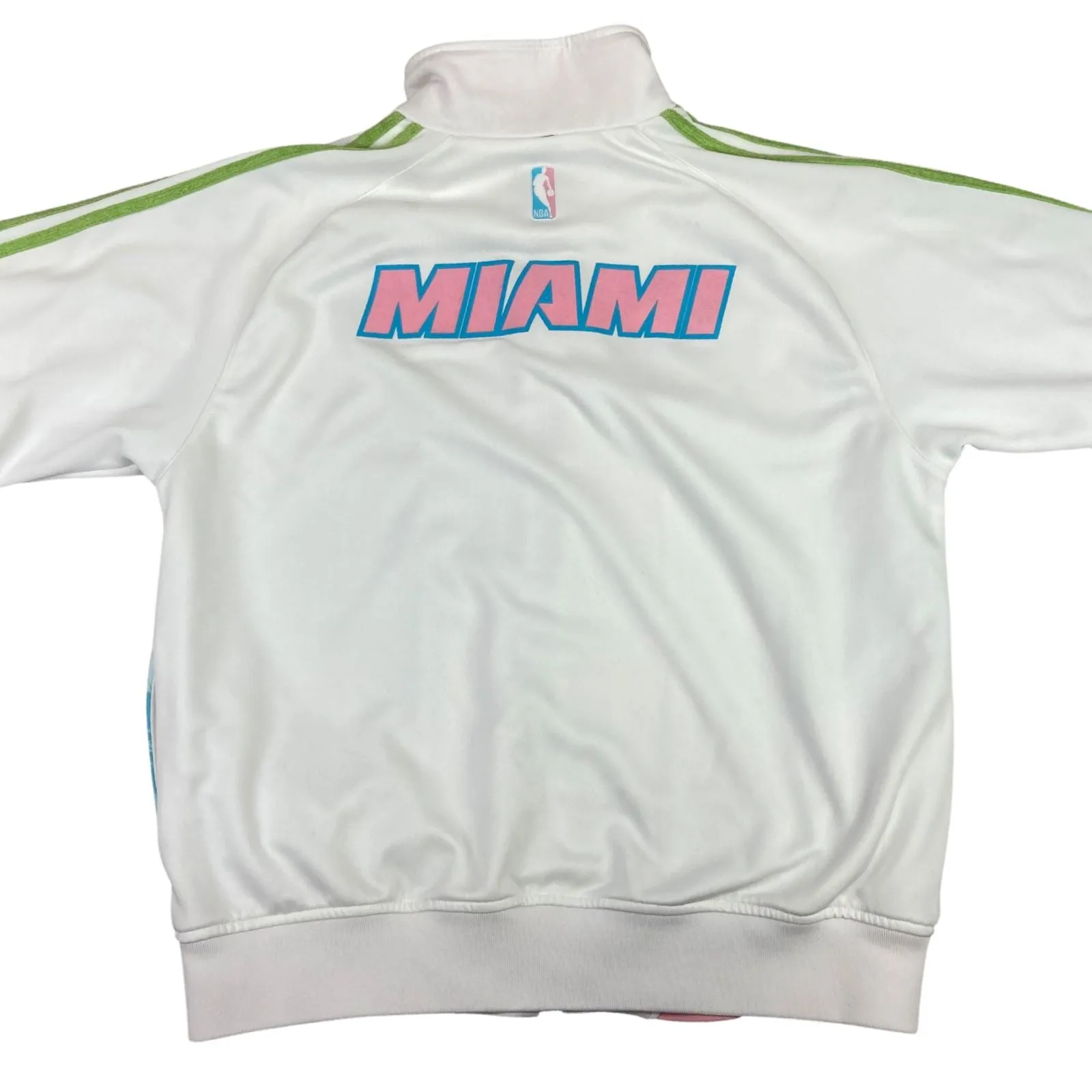 Rare 00s Adidas Miami Heat Home Cooked 'The Great American Riviera' Track Jacket