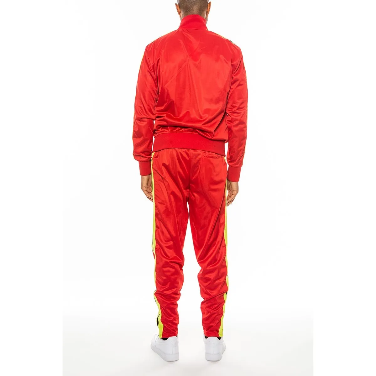 Red Striped Tape Track Suit