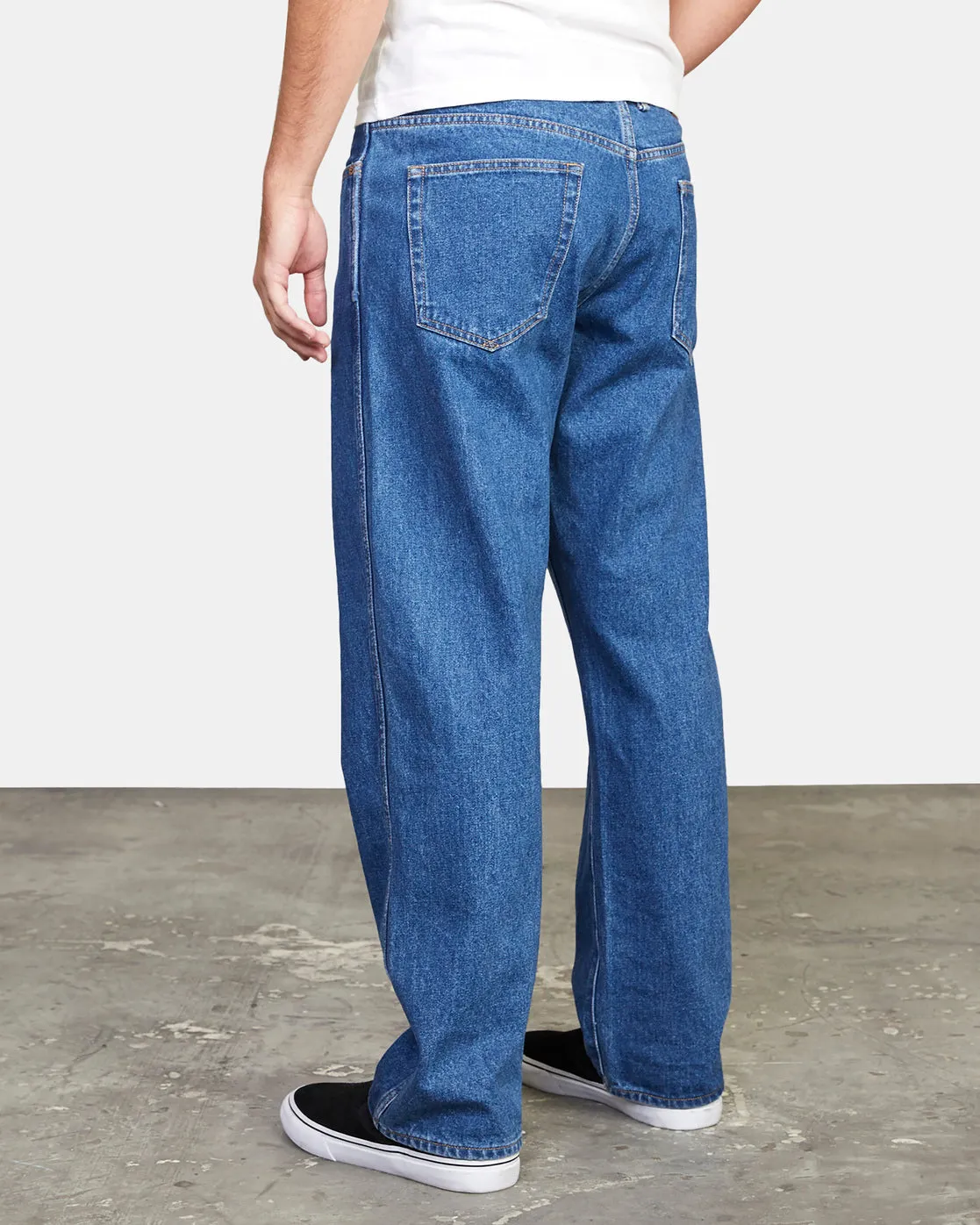 RVCA Americana Relaxed Fit Denim - Blue Collar