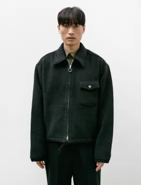 Shell Blouson Charcoal Wool