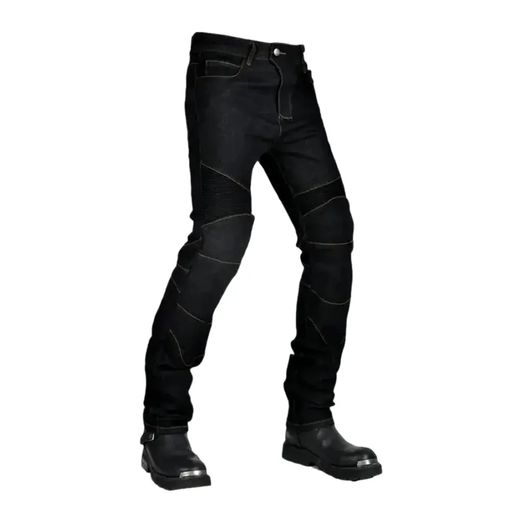 Slim fit riding men's jeans