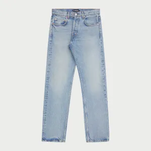 Straight Leg 5 Pocket Denim Jeans (George Wash)