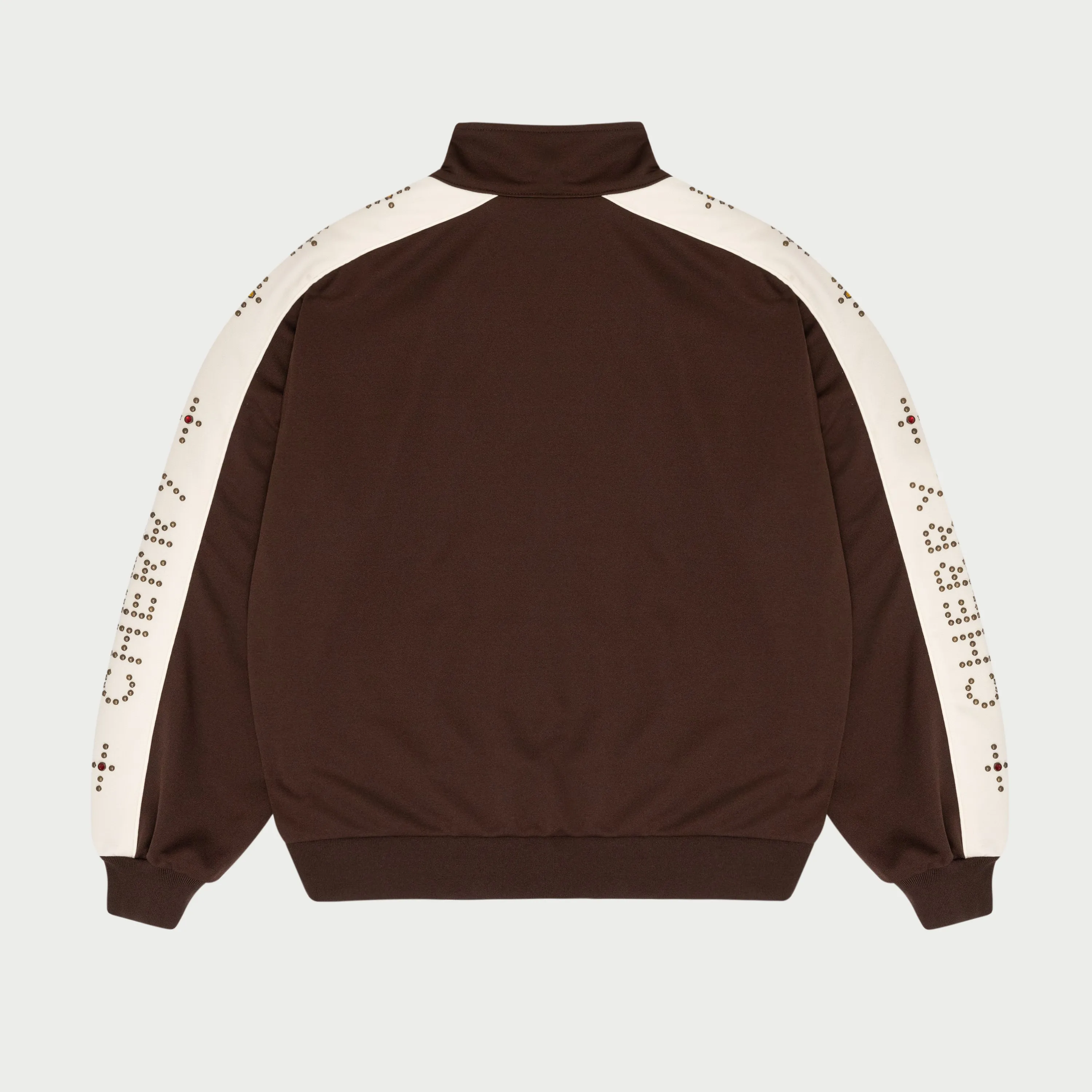 Studded Track Jacket (Brown)