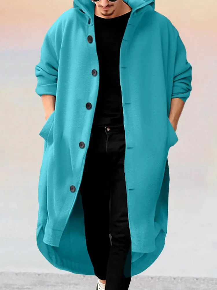 Stylish Long Hooded Outerwear