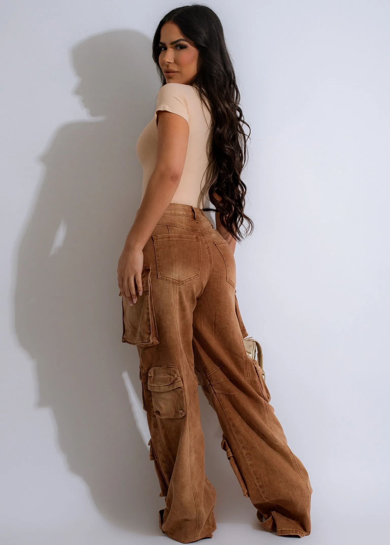 Sunset Rhapsody Cargo Pants Brown