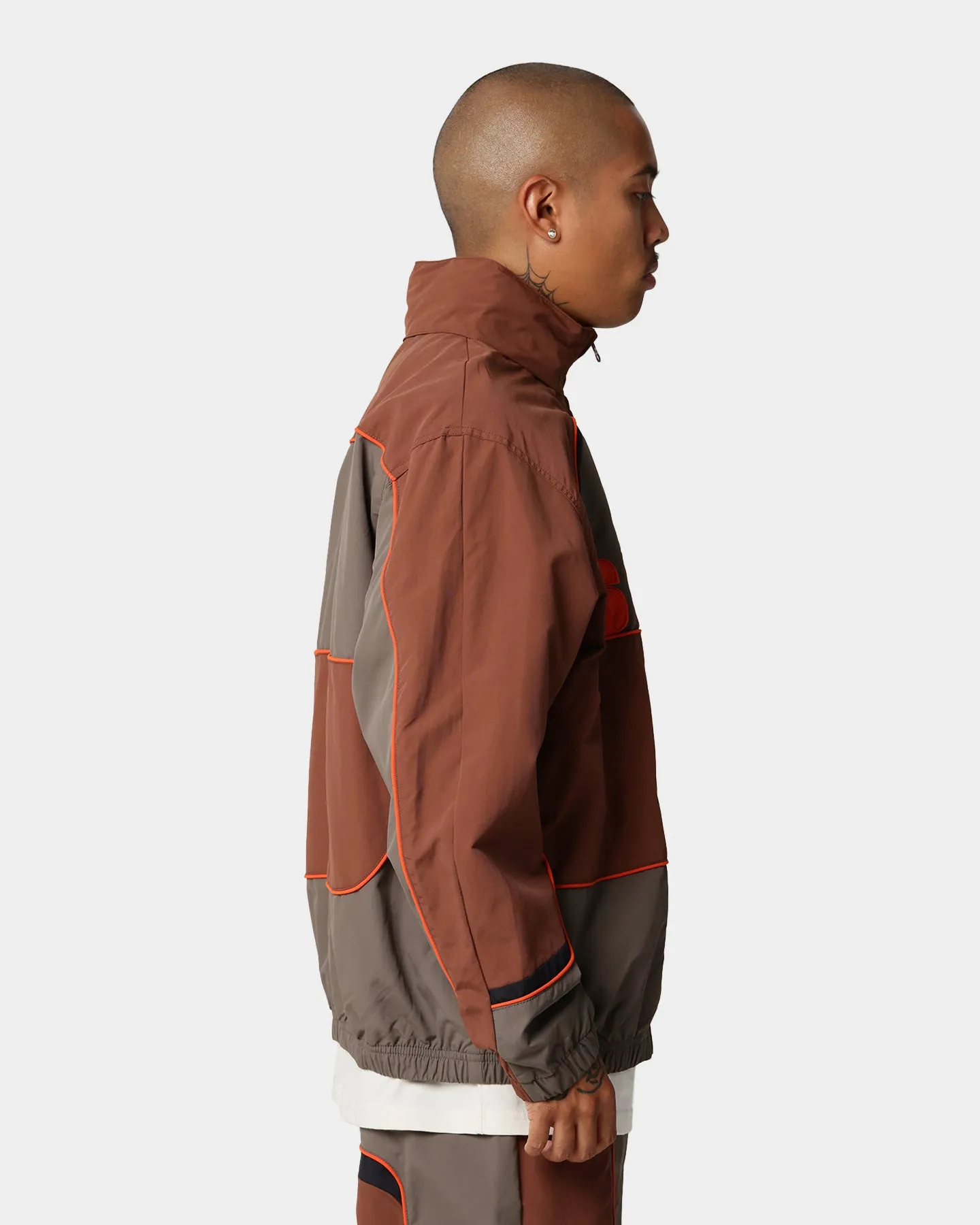 Supreme Panelled Track Jacket Brown