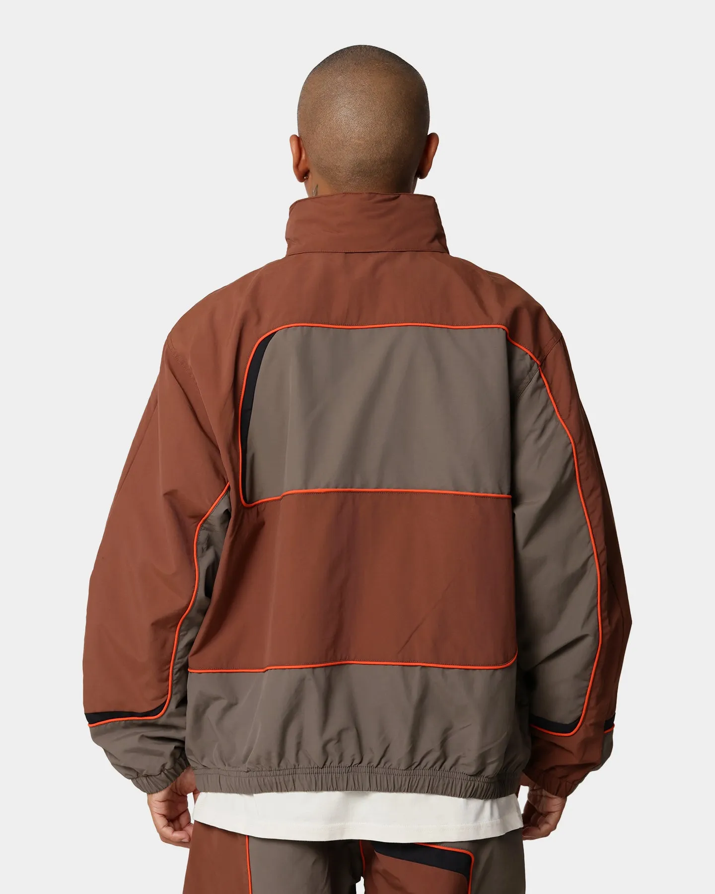 Supreme Panelled Track Jacket Brown