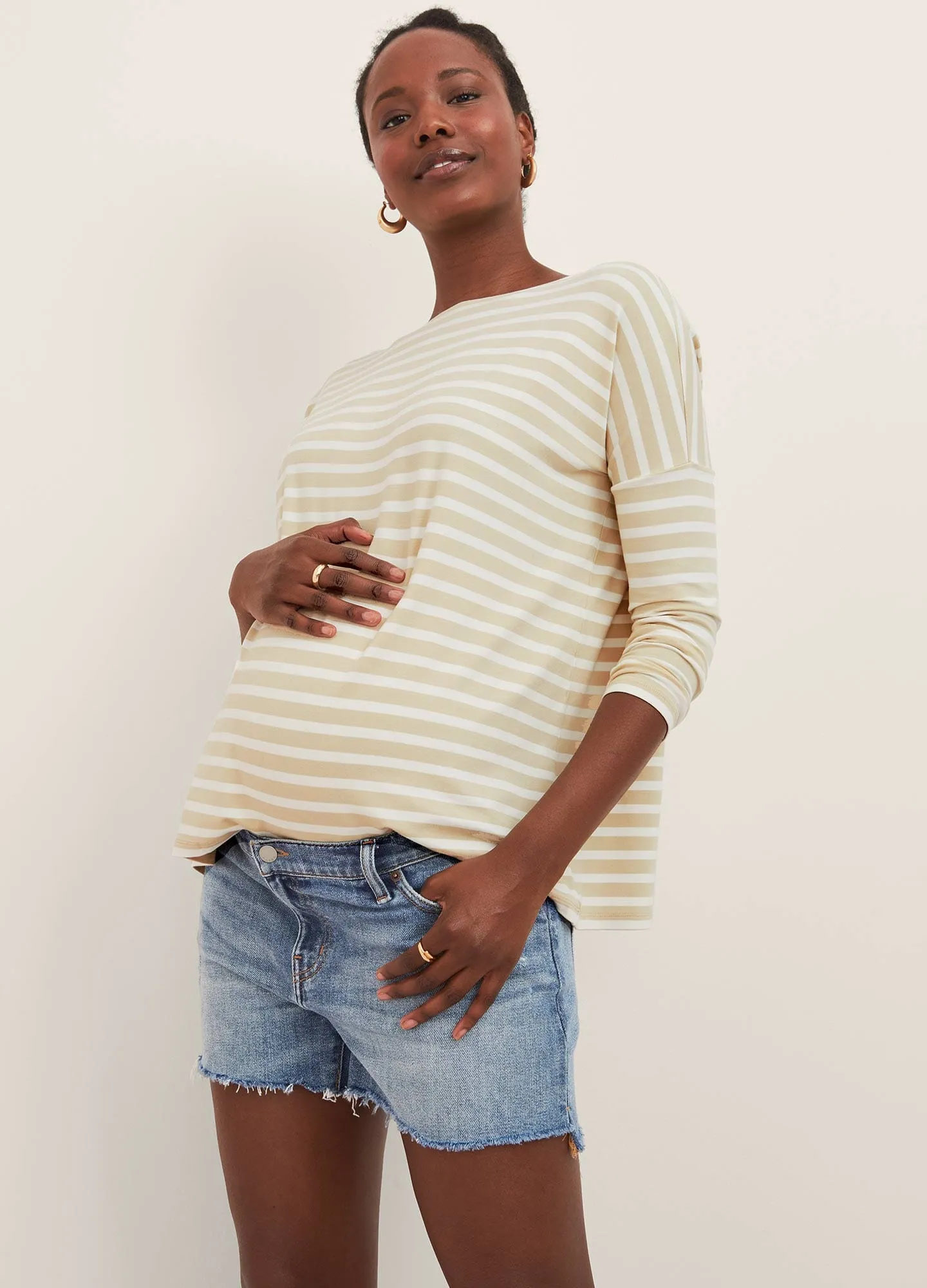 The Cut Off Maternity Short