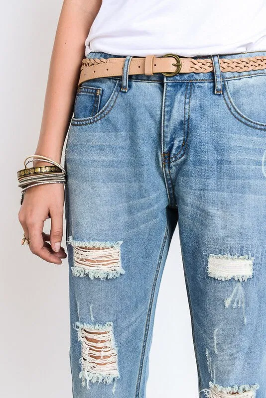 The Distressed Boyfriend Jean