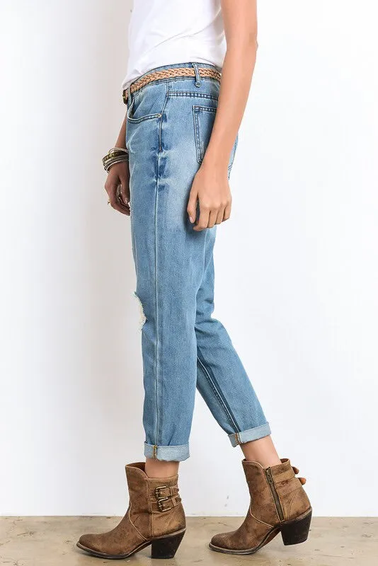 The Distressed Boyfriend Jean