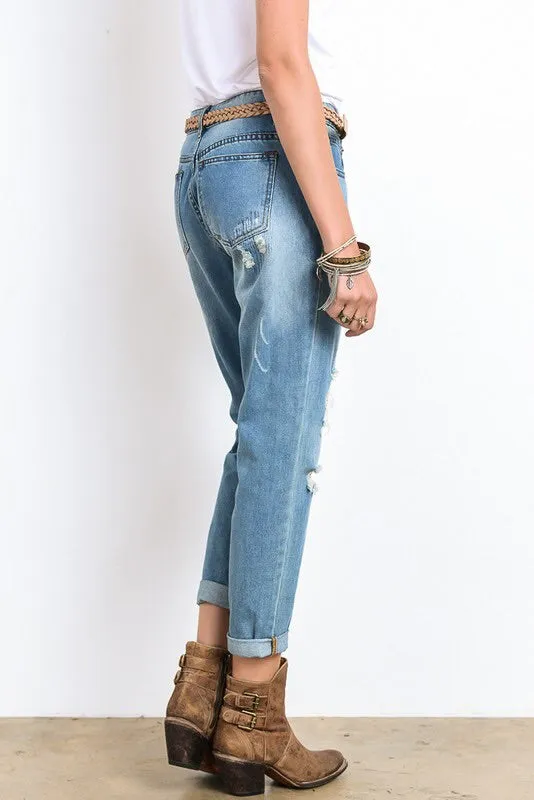 The Distressed Boyfriend Jean