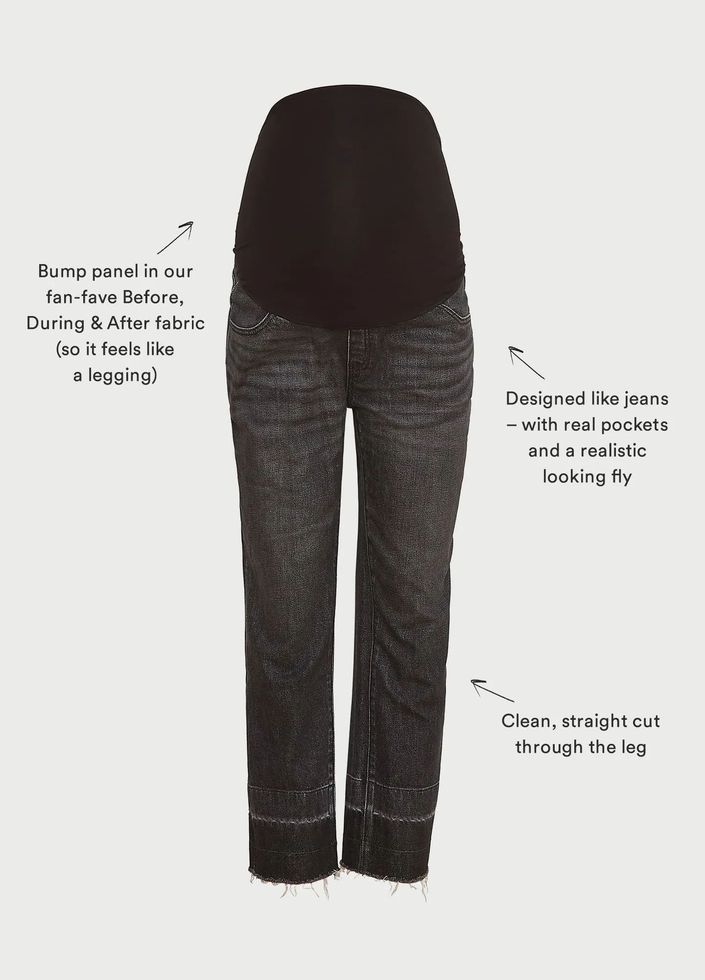 The Over The Bump Straight Maternity Jean