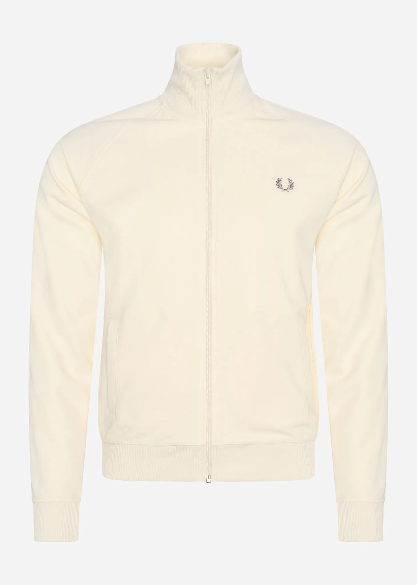 Tonal taped track jacket - ecru