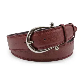 Tumbled Burgundy Casual Bogart Welt Bridle Belt