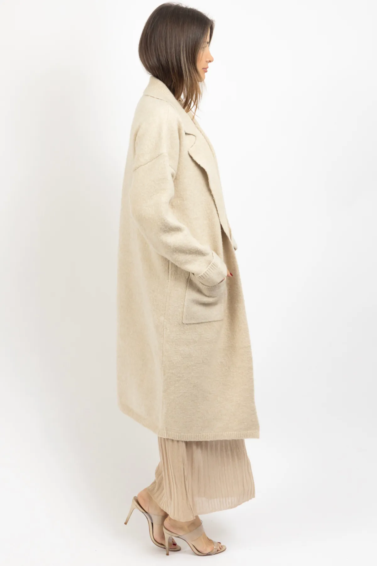 UPPER EAST SIDE TAUPE COAT